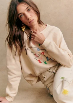 Amour Libre Oiseau Sweatshirt - Sézane X Pangea